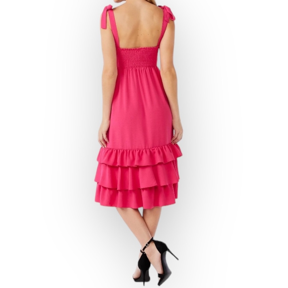 Sofia Riley Midi Sundress Pink Size Small NWT - Picture 9 of 16